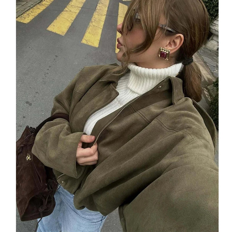 Amelie | Lässige Oversized-Bomberjacke für Damen