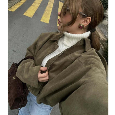 Amelie | Lässige Oversized-Bomberjacke für Damen