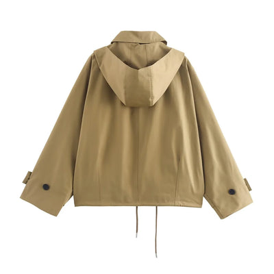 Amelie | Lässiger Kapuzenmantel für Damen Herbst