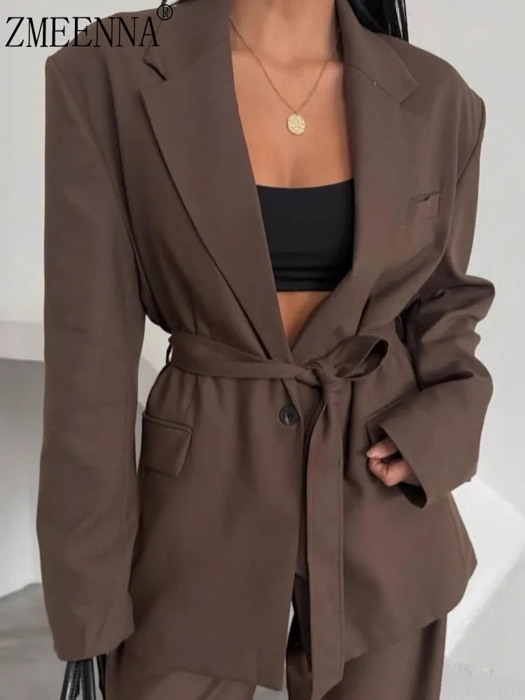 Amelie | Lässiger Oversize-Pullover für Damen braun