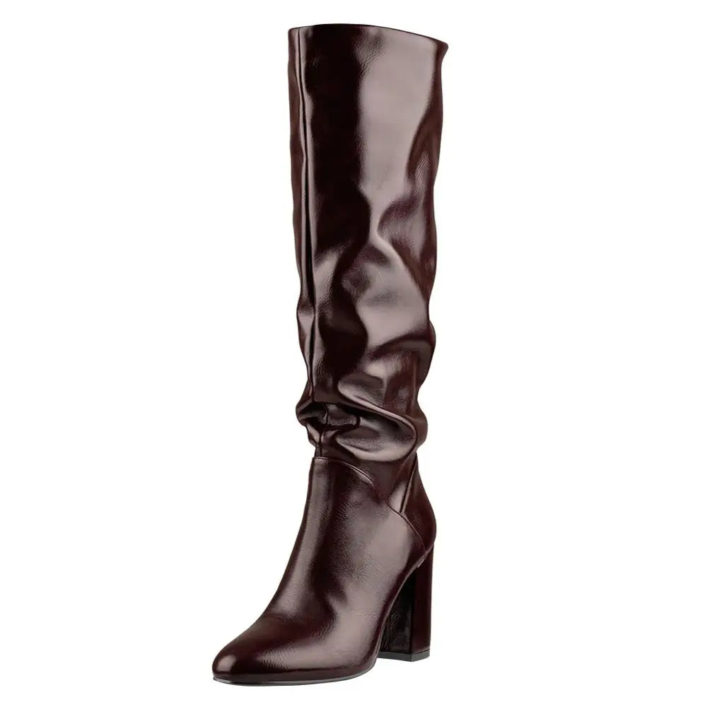 Amelie | Modische Damenstiefel aus Kunstleder für Herbst