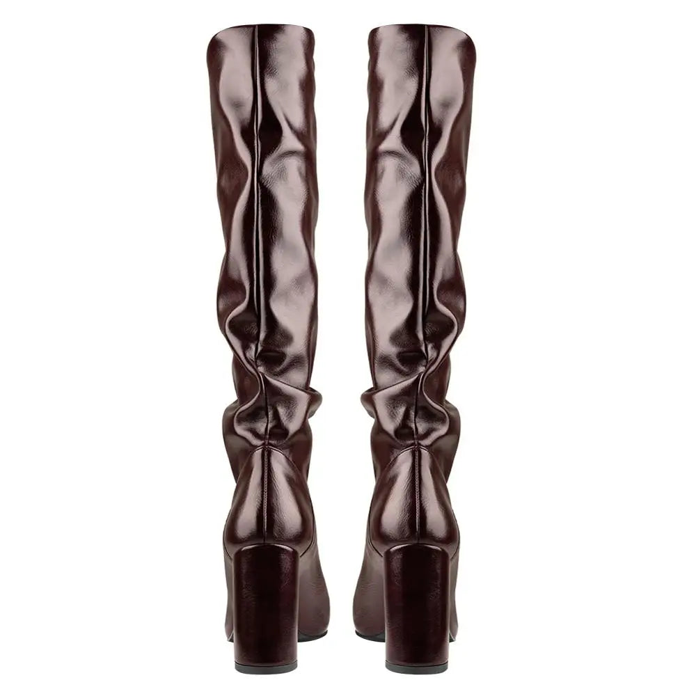 Amelie | Modische Damenstiefel aus Kunstleder für Herbst