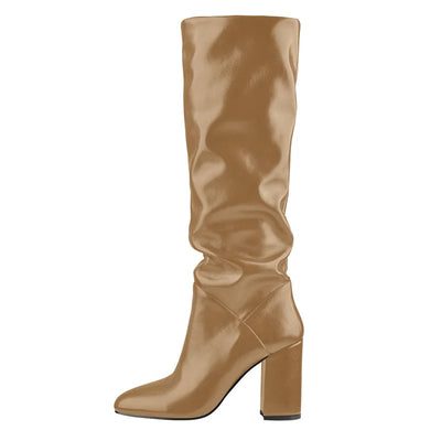 Amelie | Modische Damenstiefel aus Kunstleder für Herbst