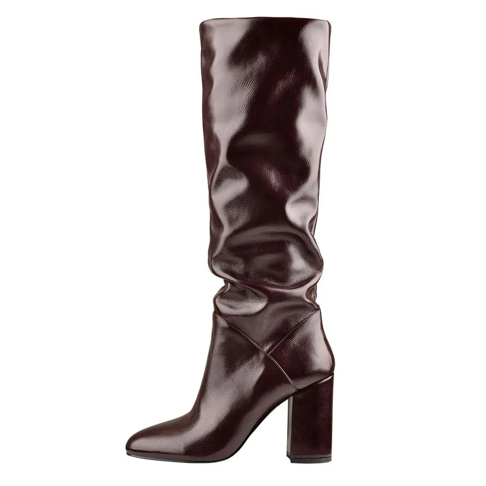 Amelie | Modische Damenstiefel aus Kunstleder für Herbst