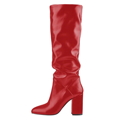 Amelie | Modische Damenstiefel aus Kunstleder für Herbst