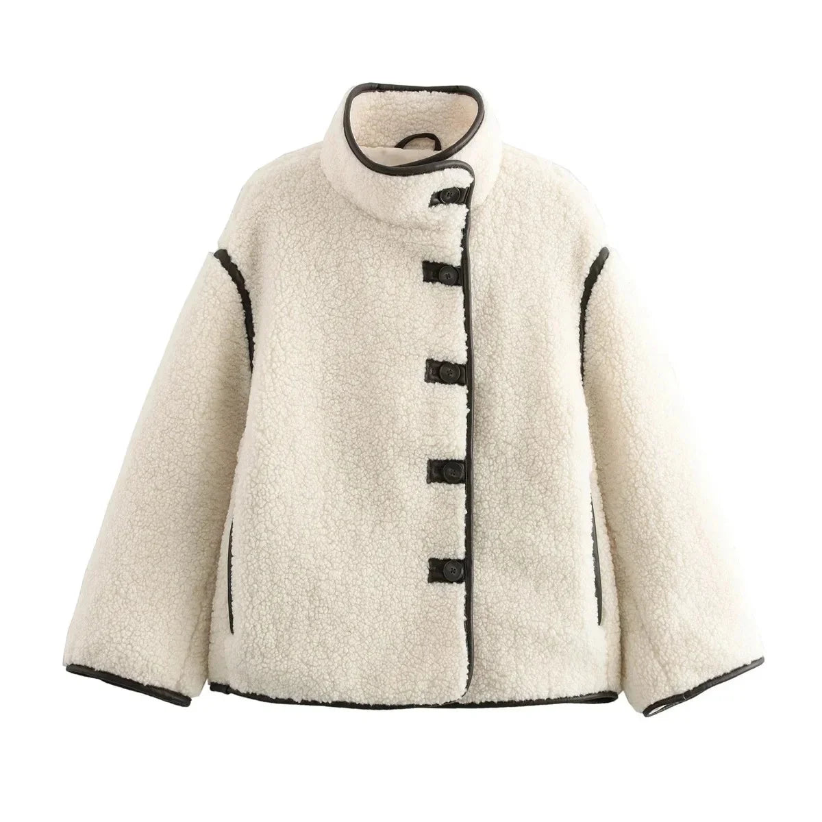 Amelie | Modische Teddyjacke für Damen Winter warm