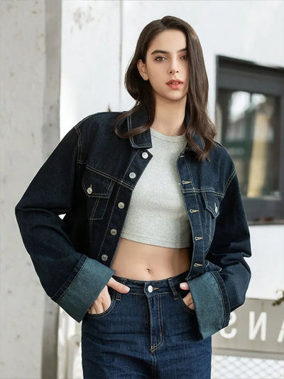 Amelie | Stylische Jeansjacke für Damen langarm