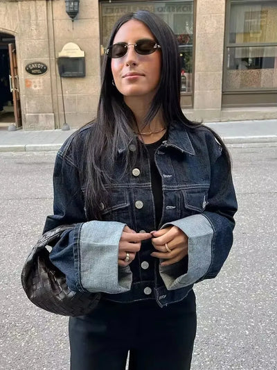 Amelie | Stylische Jeansjacke für Damen langarm