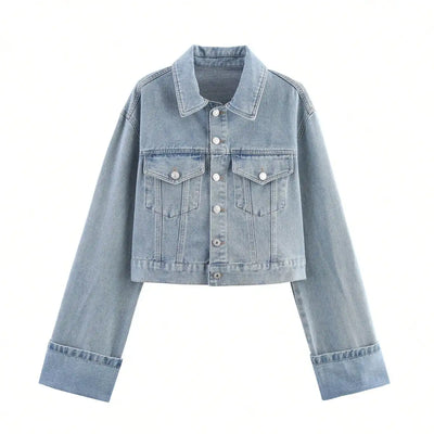 Amelie | Stylische Jeansjacke für Damen langarm