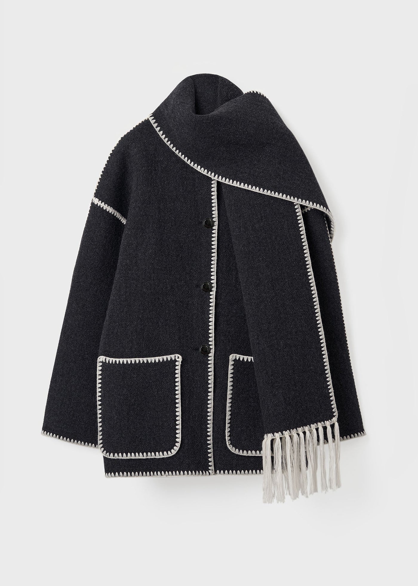 Antonia | Elegante Damenjacke mit Schal für Winter