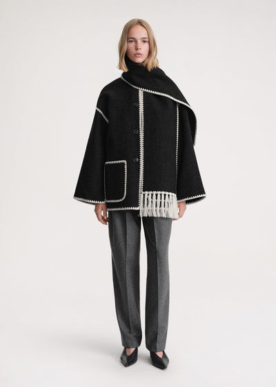 Antonia | Elegante Damenjacke mit Schal für Winter