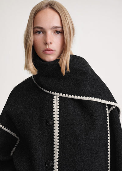 Antonia | Elegante Damenjacke mit Schal für Winter