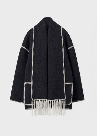 Antonia | Elegante Damenjacke mit Schal für Winter