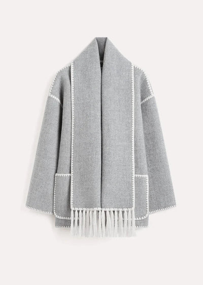 Antonia | Elegante Damenjacke mit Schal für Winter