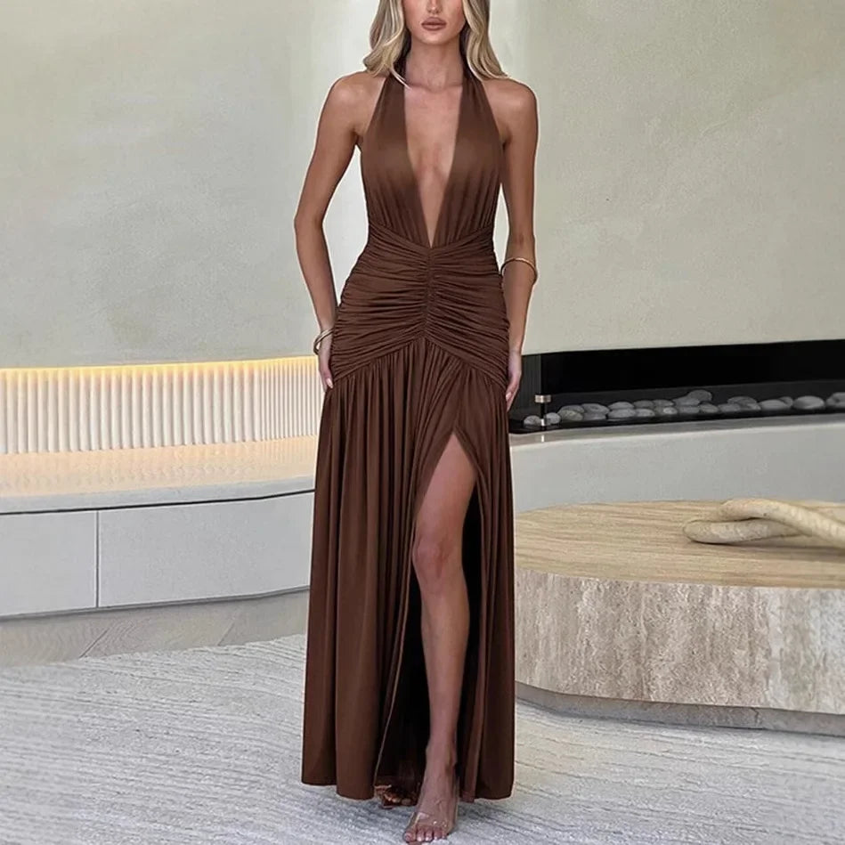 NAYA | Ärmelloses Maxikleid mit Seitenschlitz