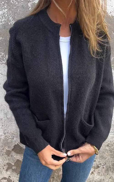 Aurora | Elegante Baumwolljacke für Damen mit Reißverschluss
