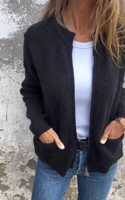 Aurora | Elegante Baumwolljacke für Damen mit Reißverschluss