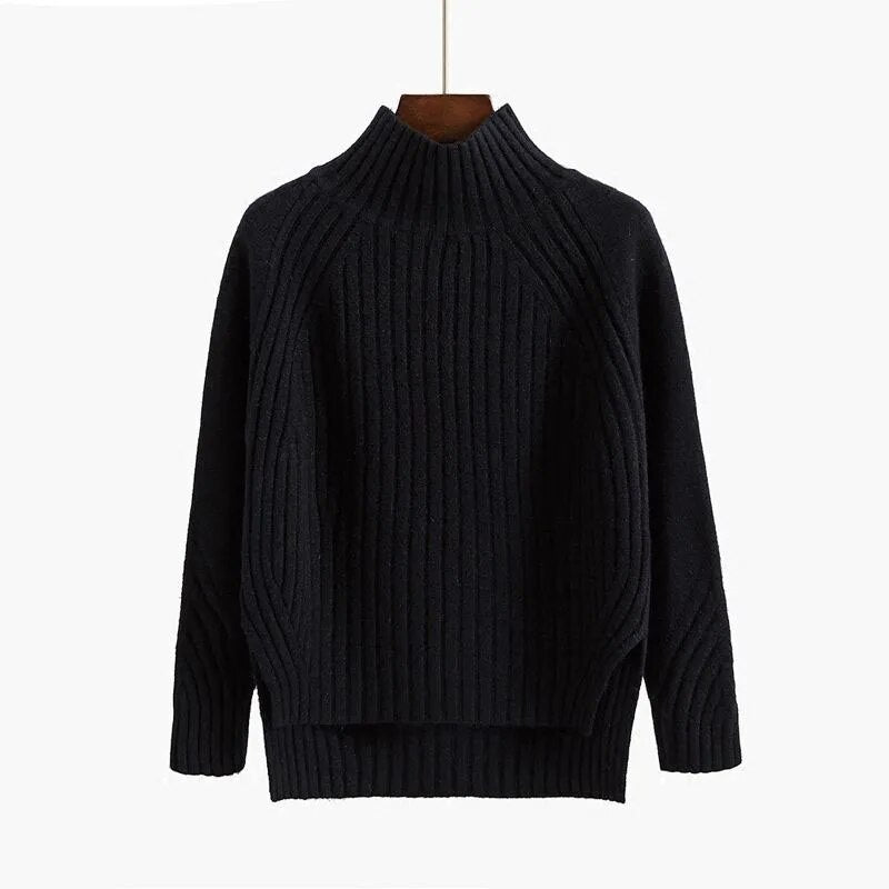Avery | Eleganter Rollkragenpullover für Damen Baumwolle