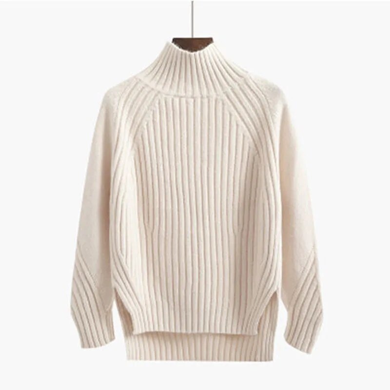 Avery | Eleganter Rollkragenpullover für Damen Baumwolle
