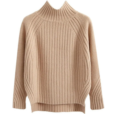 Avery | Eleganter Rollkragenpullover für Damen Baumwolle