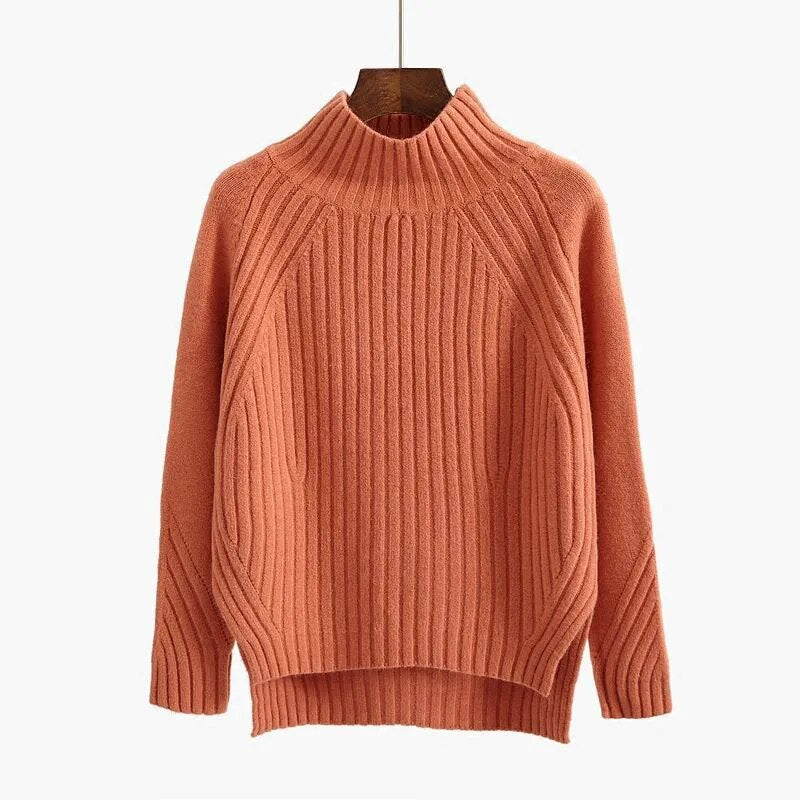 Avery | Eleganter Rollkragenpullover für Damen Baumwolle