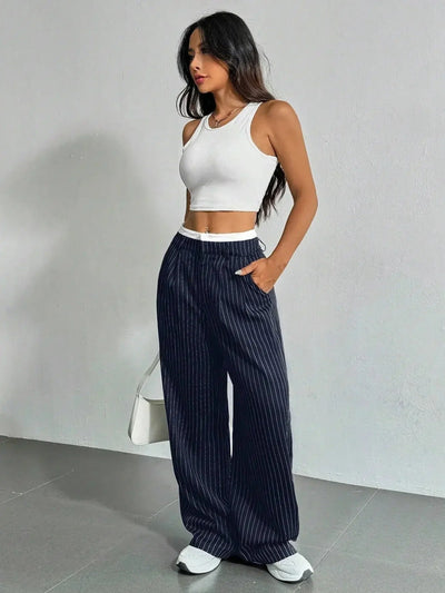 Bella | Lässige High Waist Hose für Damen weit im Y2K-Style
