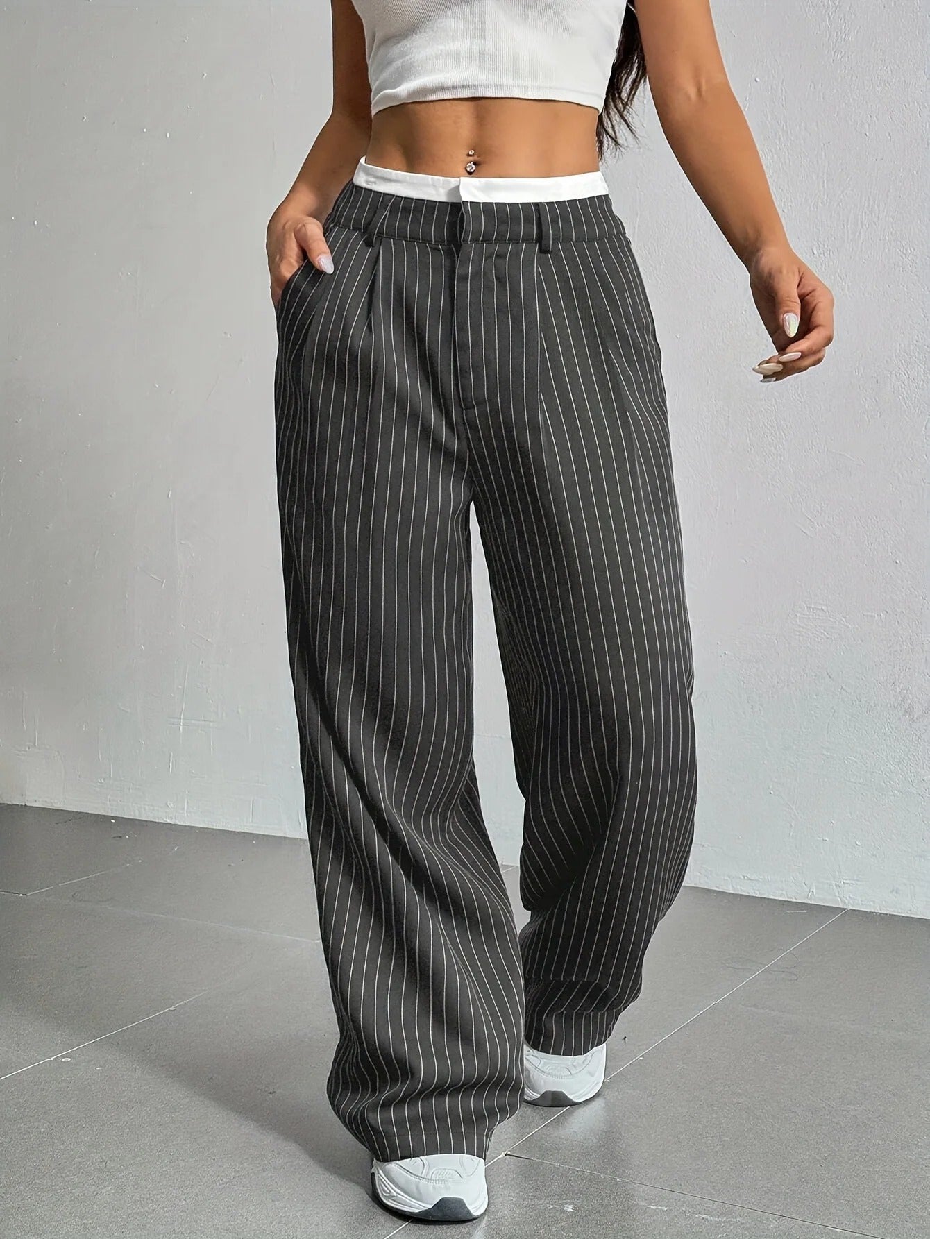 Bella | Lässige High Waist Hose für Damen weit im Y2K-Style
