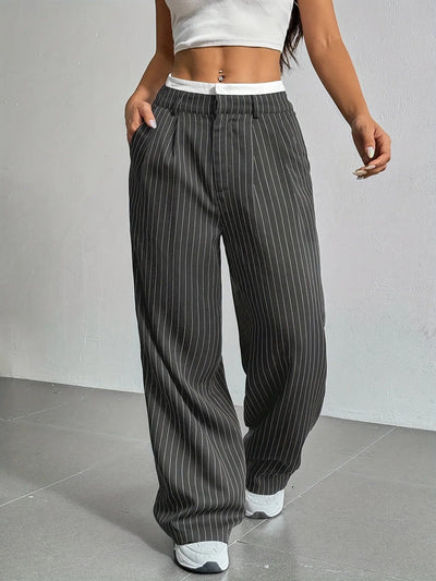 Bella | Lässige High Waist Hose für Damen weit im Y2K-Style