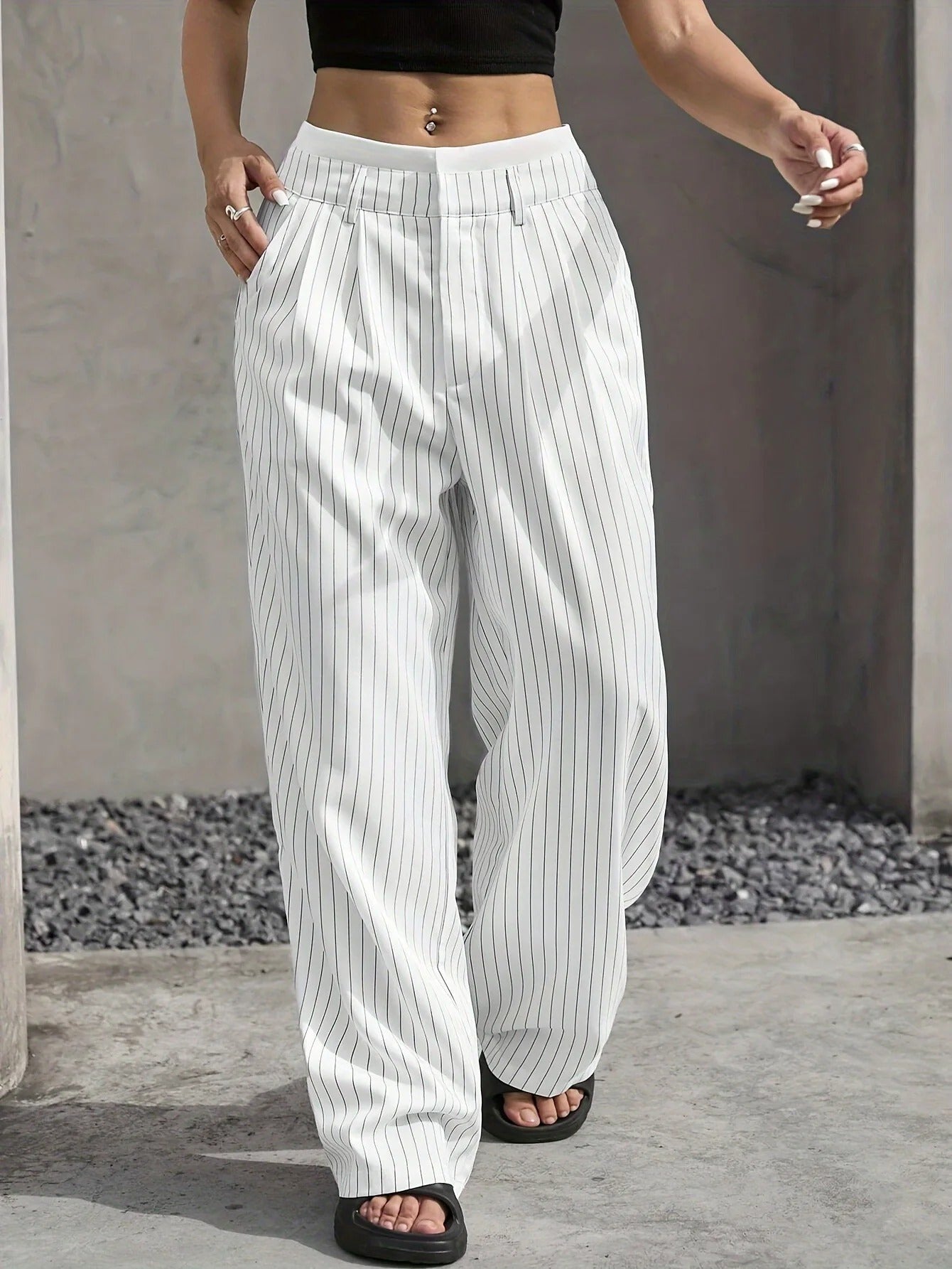 Bella | Lässige High Waist Hose für Damen weit im Y2K-Style