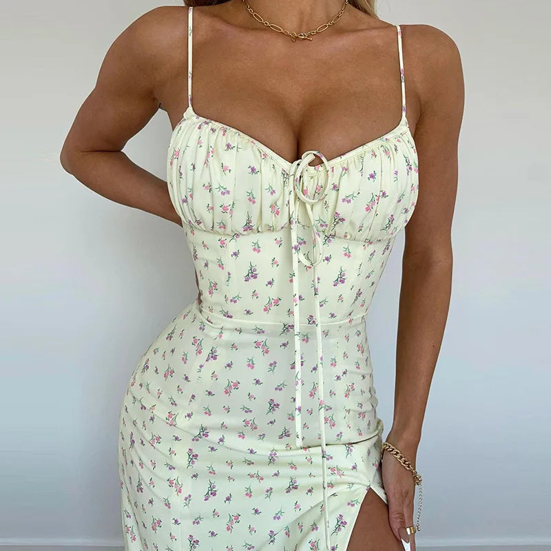 FELINA | Blumen Bodycon Sommerkleid