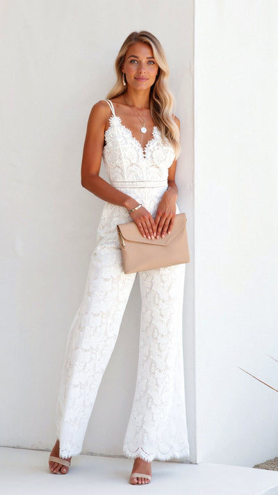 Lea | Boho Jumpsuit mit weitem Bein