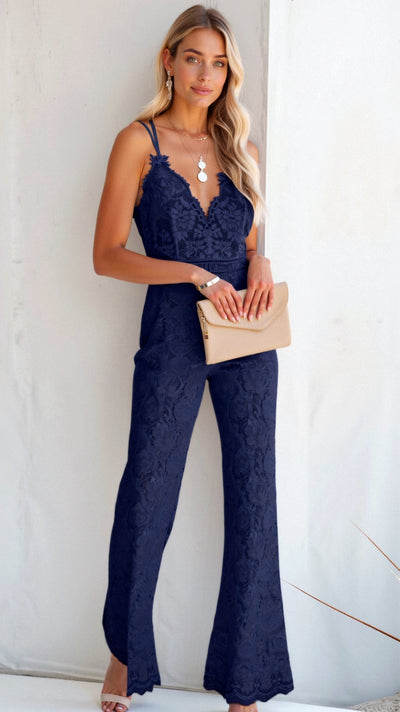 Lea | Boho Jumpsuit mit weitem Bein