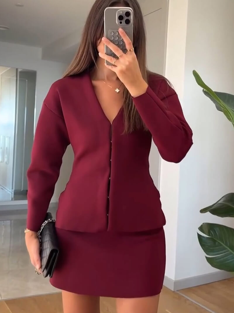 Cathy | Eleganter Strickcardigan für Damen Herbst