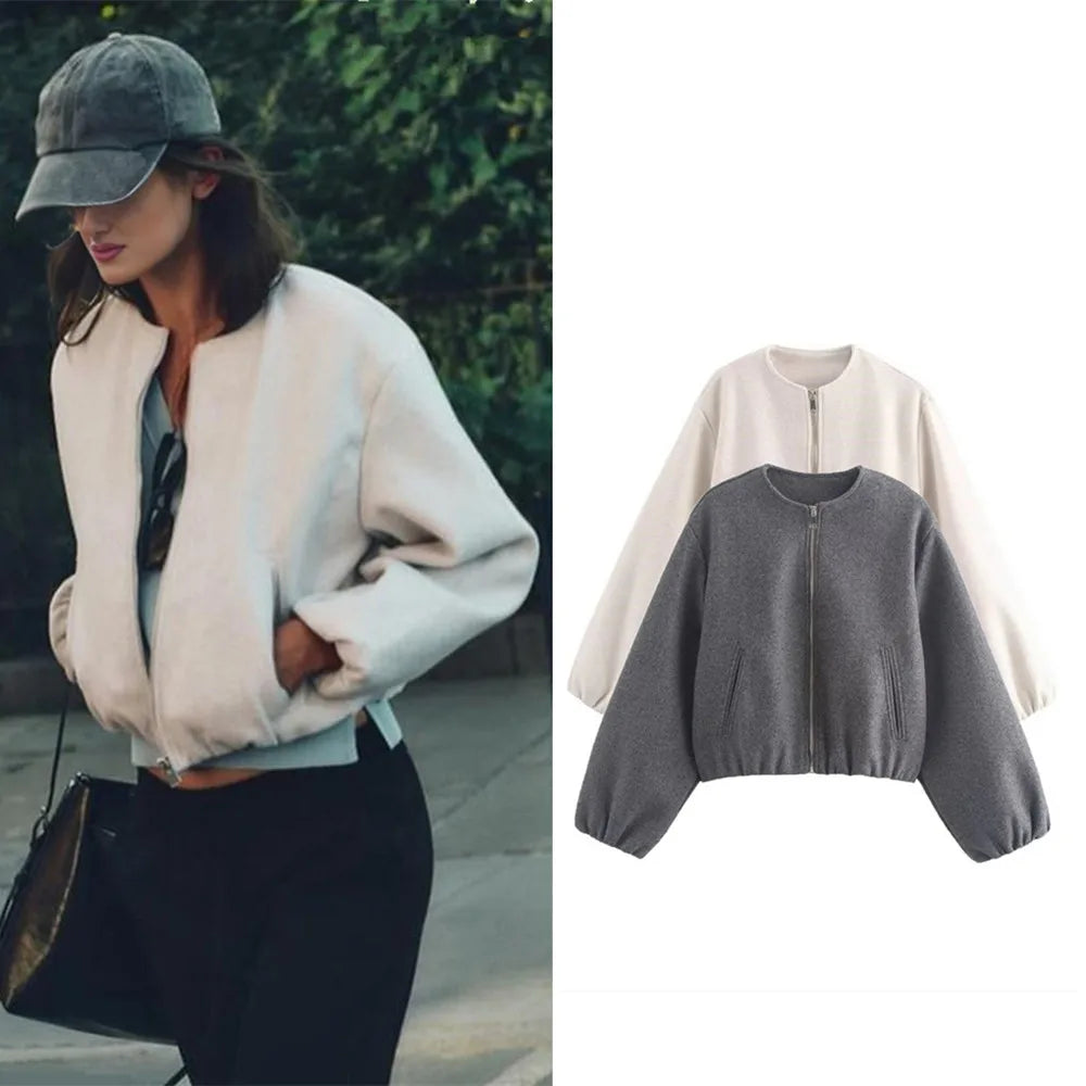 Clara | Elegante Damenjacke für Herbst weich und retro