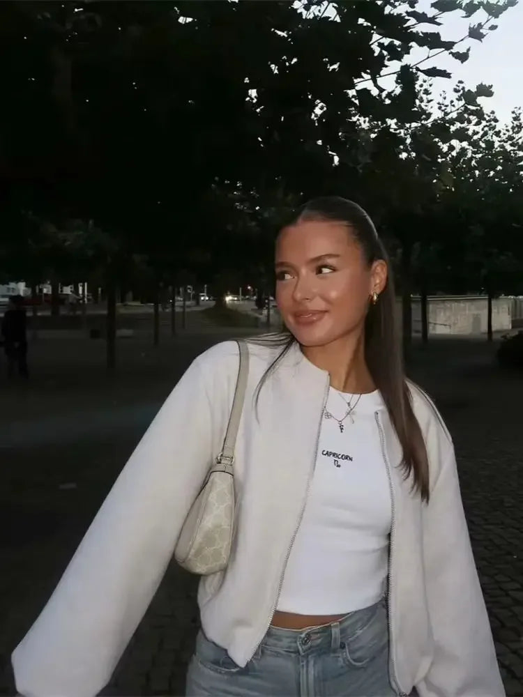 Clara | Elegante Damenjacke für Herbst weich und retro