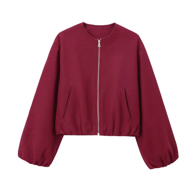 Clara | Elegante Damenjacke für Herbst weich und retro