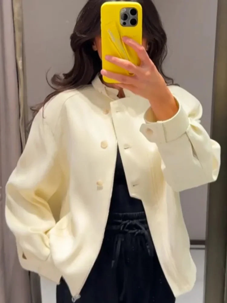 Clara | Elegante Damenjacke mit Taschen für Frühling/Sommer