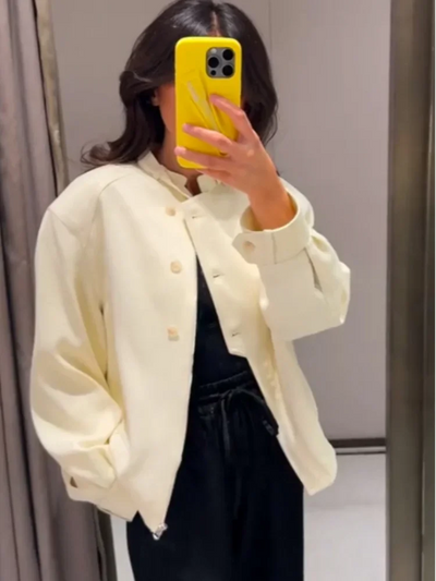 Clara | Elegante Damenjacke mit Taschen für Frühling/Sommer