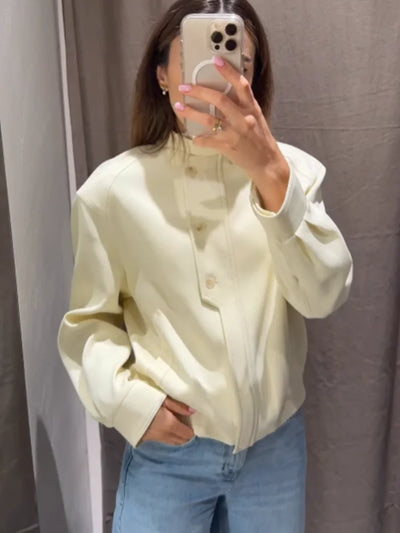 Clara | Elegante Damenjacke mit Taschen für Frühling/Sommer