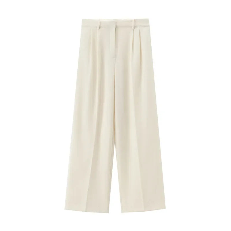 Clara | Elegante Hochbundhose für Damen weit