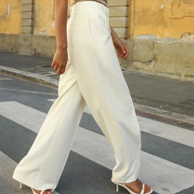 Clara | Elegante Hochbundhose für Damen weit