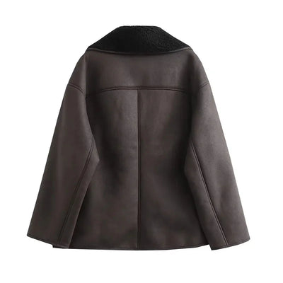 Clara | Elegante Kunstlederjacke für Damen Herbst
