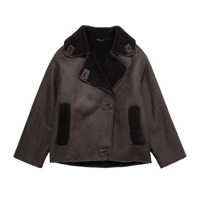 Clara | Elegante Kunstlederjacke für Damen Herbst