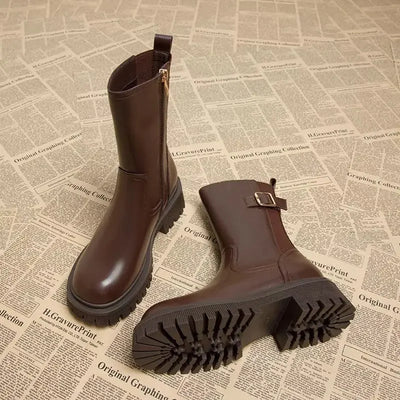 Clara | Elegante Stiefel für Damen mit niedrigen Absätzen