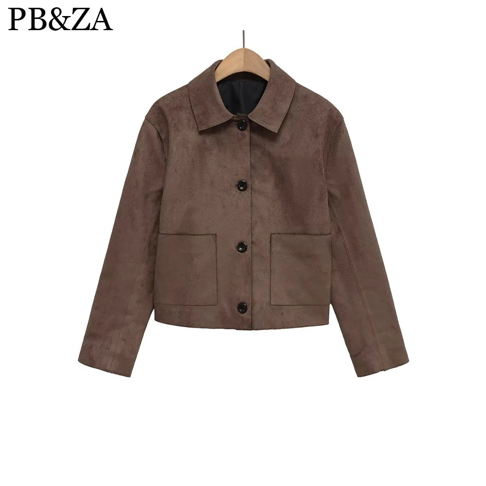 Clara | Elegante Wildlederjacke für Damen Herbst 0