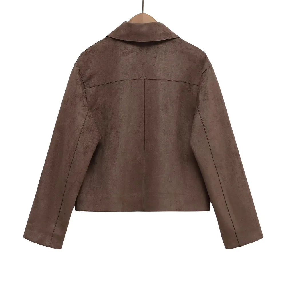 Clara | Elegante Wildlederjacke für Damen Herbst 1