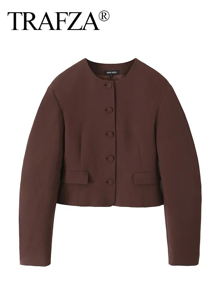 Clara | Eleganter Blazer Damen Beige für Herbst