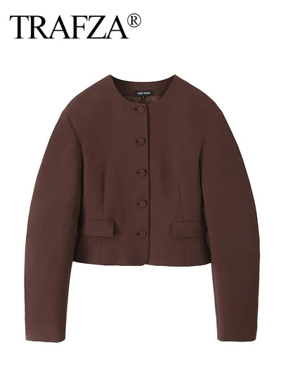 Clara | Eleganter Blazer Damen Beige für Herbst