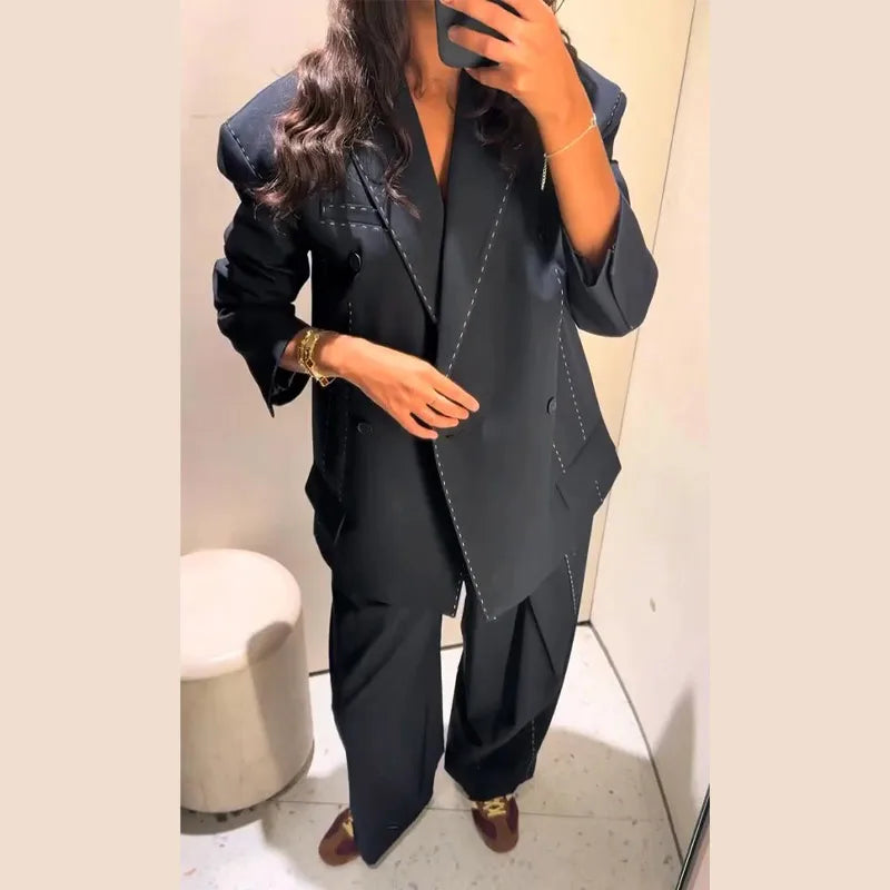 Clara | Eleganter Blazer für Damen Herbst mit Schulterpolstern 6