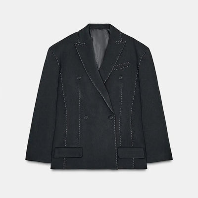 Clara | Eleganter Blazer für Damen Herbst mit Schulterpolstern 7